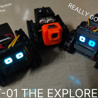T-01 The Explorer - Robot bánh xích nhỏ gọn điều khiển bằng ESP32-C3