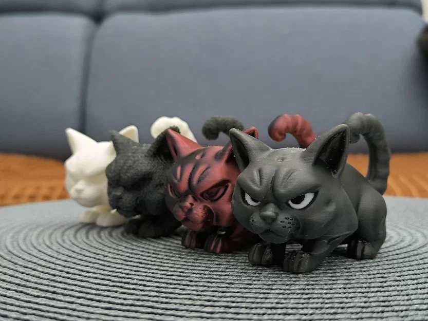 Mô hình 3D Angry Cat - Chú mèo giận dữ siêu đáng yêu - Image 1