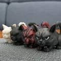 Mô hình 3D Angry Cat - Chú mèo giận dữ siêu đáng yêu - Thumbnail 1