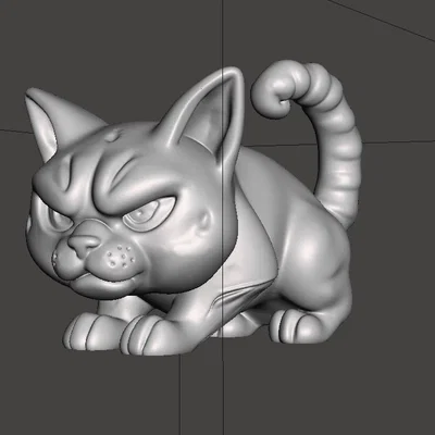 Mô hình 3D Angry Cat - Chú mèo giận dữ siêu đáng yêu