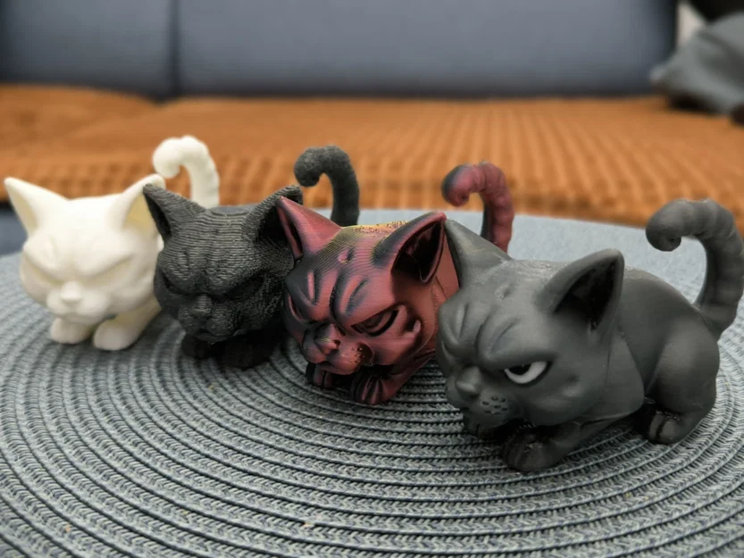 Mô hình 3D Angry Cat - Chú mèo giận dữ siêu đáng yêu - Image 13