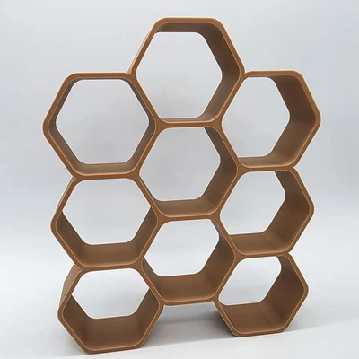 Kệ Trưng Bày Mô Hình Hình Lục Giác (12 Ô) - In 3D Không Cần Support