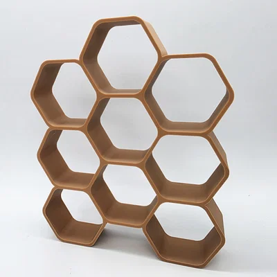 Kệ Trưng Bày Mô Hình Hình Lục Giác (12 Ô) - In 3D Không Cần Support