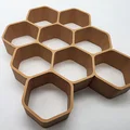 Kệ Trưng Bày Mô Hình Hình Lục Giác (12 Ô) - In 3D Không Cần Support - Thumbnail 5