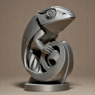 Tượng tắc kè hoa CHAMELEON Figurine