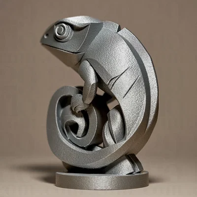 Tượng tắc kè hoa CHAMELEON Figurine