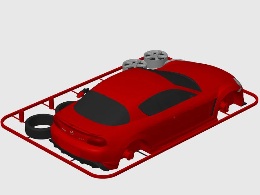 Mô hình Mazda RX-8 Kit Card (tỉ lệ 1:24) - Image 3