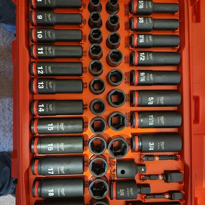 Khay đựng Milwaukee Packout 3/8 Impact 43 món