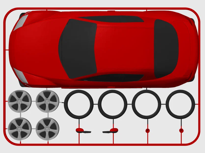 Mô hình Mazda RX-8 Kit Card (tỉ lệ 1:24) - Image 7