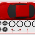 Mô hình Mazda RX-8 Kit Card (tỉ lệ 1:24) - Thumbnail 7
