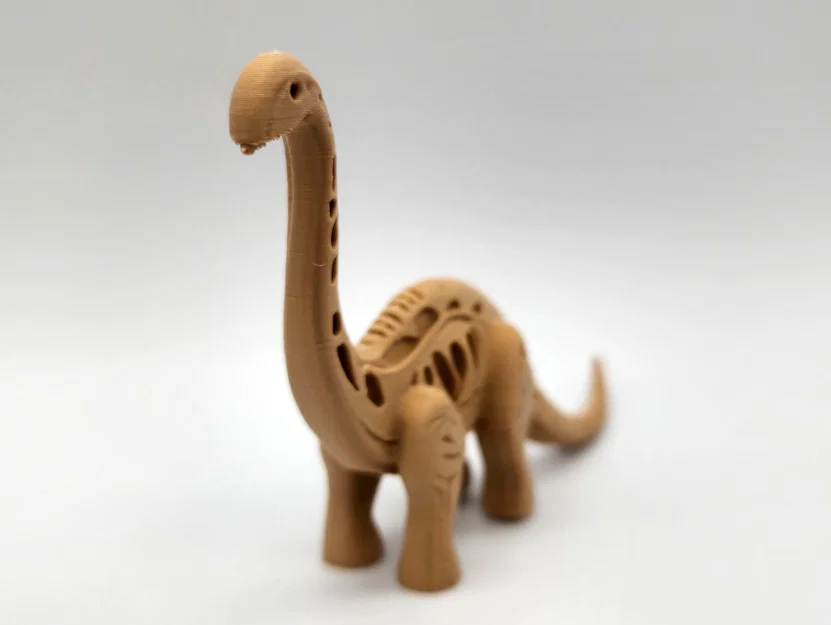 Mô hình khủng long Brachiosaurus phong cách điêu khắc gỗ độc đáo - Image 6
