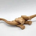 Mô hình khủng long Brachiosaurus phong cách điêu khắc gỗ độc đáo - Thumbnail 7