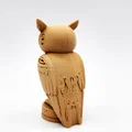 Tượng Cú Mèo Điêu Khắc Giả Gỗ - Thumbnail 3