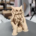 Tượng Cú Mèo Điêu Khắc Giả Gỗ - Thumbnail 6