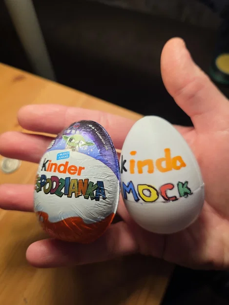 Mô hình phôi trứng Kinder Surprise (Placeholder) - Hỗ trợ thiết kế 3D - Image 2