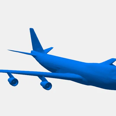 Mô hình in 3D máy bay Boeing 747 đẹp mắt