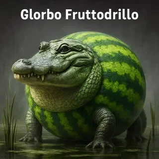 Mô hình 3D Glorbo Fruttodrillo - Cá sấu dưa hấu độc đáo và ngộ nghĩnh