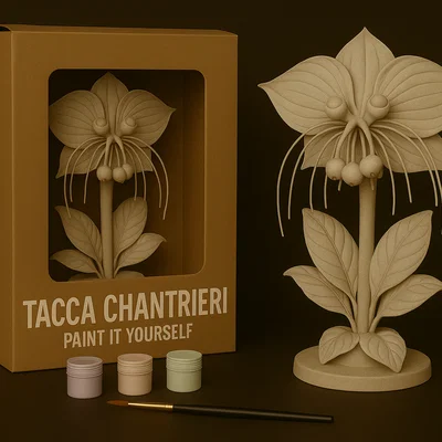 Hoa Dơi (Bat Flower) – Mô hình tự tay tô màu