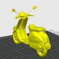 Mô hình xe tay ga cổ điển (Vespa Scooter) để in 3D - Thumbnail 1