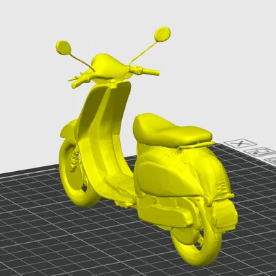 Mô hình xe tay ga cổ điển (Vespa Scooter) để in 3D