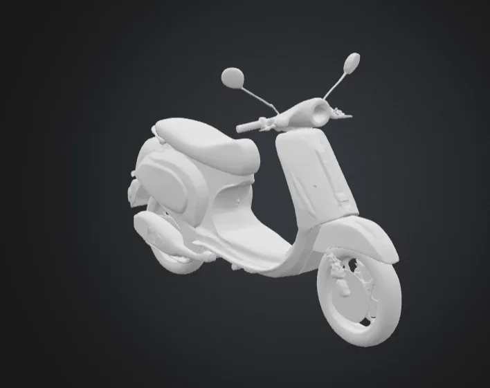 Mô hình xe tay ga cổ điển (Vespa Scooter) để in 3D - Image 2