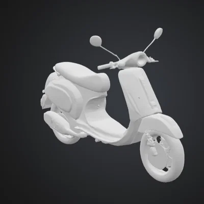 Mô hình xe tay ga cổ điển (Vespa Scooter) để in 3D