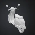 Mô hình xe tay ga cổ điển (Vespa Scooter) để in 3D - Thumbnail 4