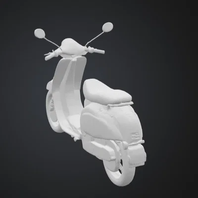 Mô hình xe tay ga cổ điển (Vespa Scooter) để in 3D