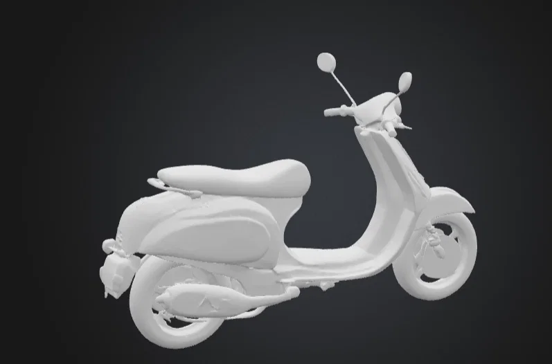 Mô hình xe tay ga cổ điển (Vespa Scooter) để in 3D - Image 5