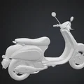 Mô hình xe tay ga cổ điển (Vespa Scooter) để in 3D - Thumbnail 5