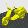 Mô hình xe tay ga cổ điển (Vespa Scooter) để in 3D - Thumbnail 6