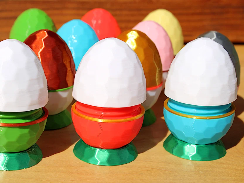 Hexegg: Hộp Đựng Quà - Hộp Hình Trứng Lục Giác Có Ren Vặn - Image 2