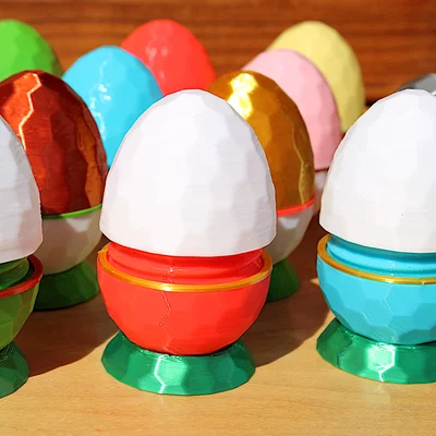 Hexegg: Hộp Đựng Quà - Hộp Hình Trứng Lục Giác Có Ren Vặn