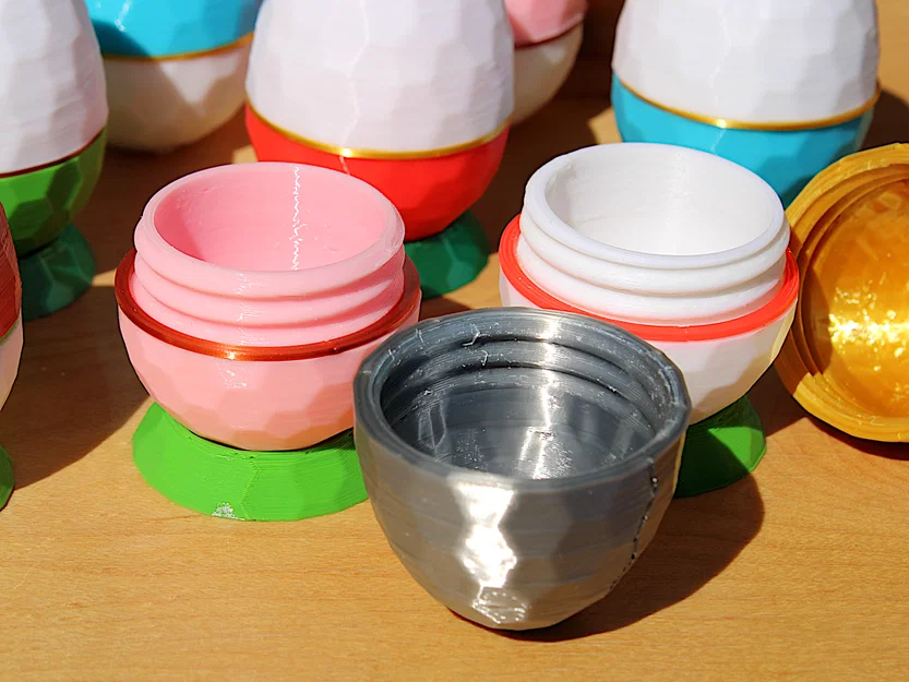Hexegg: Hộp Đựng Quà - Hộp Hình Trứng Lục Giác Có Ren Vặn - Image 3