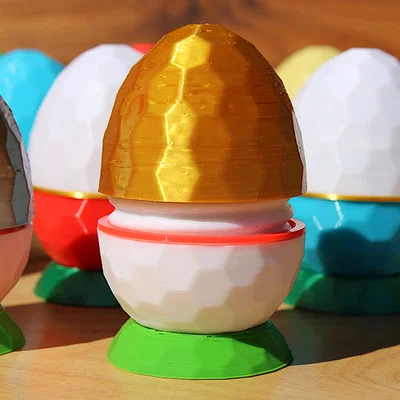 Hexegg: Hộp Đựng Quà - Hộp Hình Trứng Lục Giác Có Ren Vặn