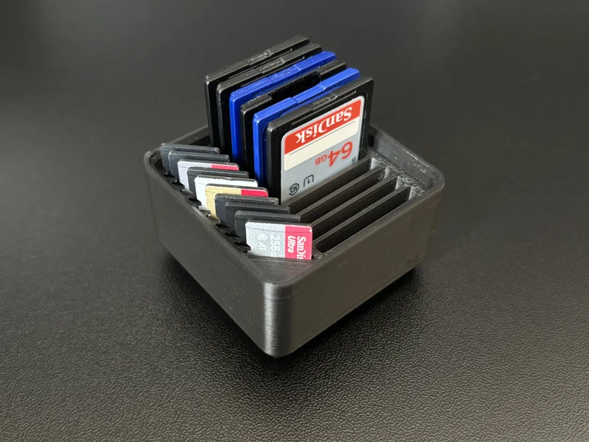 Khay Đựng Thẻ Nhớ SD/MicroSD Chuẩn Gridfinity 1x1x3 - Image 1