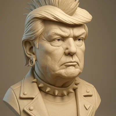 Donald Trump phong cách Punk