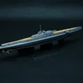 Mô hình tàu ngầm tuần dương Surcouf (tỷ lệ 1:625) - Thumbnail 2