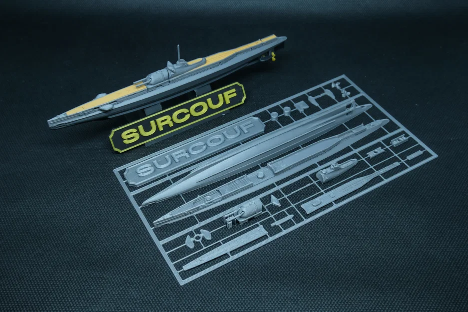 Mô hình tàu ngầm tuần dương Surcouf (tỷ lệ 1:625) - Image 10
