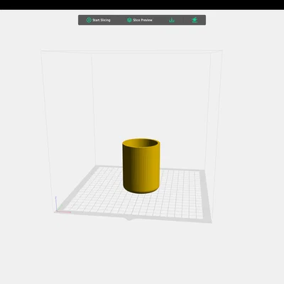Mẫu thiết kế 3D Cup đơn giản - Tự tay in cốc nước tại nhà