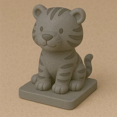 Mô hình chú hổ nhỏ đáng yêu (Cute lil' Tiger) dùng in 3D trang trí