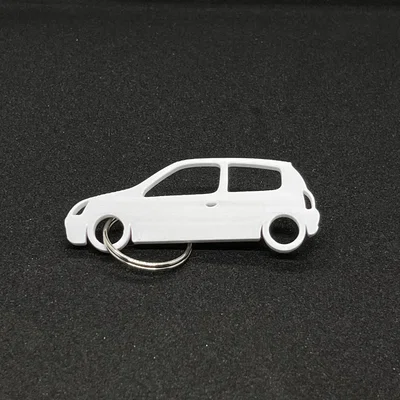 Móc khóa / Hình bóng xe Renault Clio 2 (bản 3 cửa)