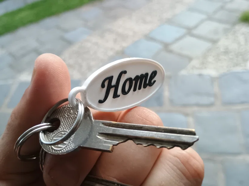Móc khóa Home 3D trang trí đẹp mắt và dễ in cho mọi nhà - Image 1