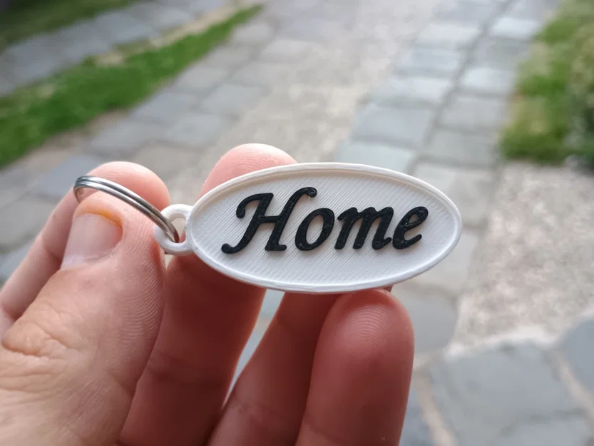 Móc khóa Home 3D trang trí đẹp mắt và dễ in cho mọi nhà - Image 3