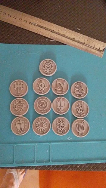 Bộ Token Lớp Nhân Vật D&D (D&D Class Tokens) Cho Game Nhập Vai - Image 1