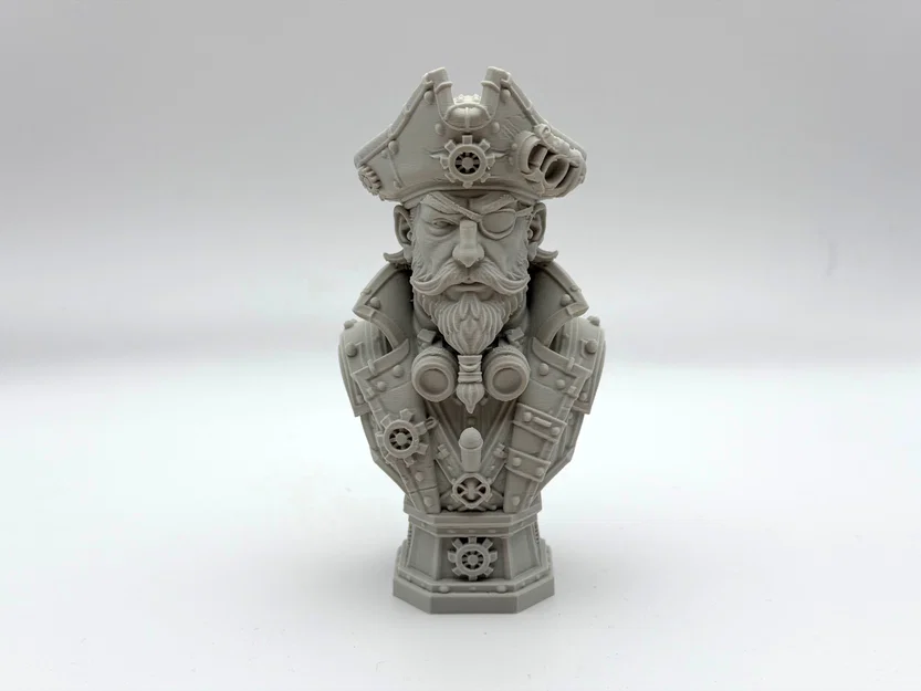 Tượng Bán Thân Cướp Biển Steampunk - Image 3