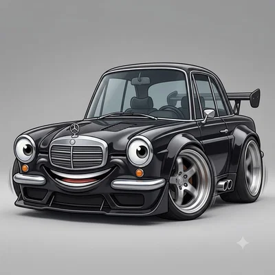Mô hình Mercedes W111 W112 Coupé phong cách Caricature độc đáo