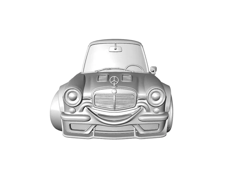 Mô hình Mercedes W111 W112 Coupé phong cách Caricature độc đáo - Image 2