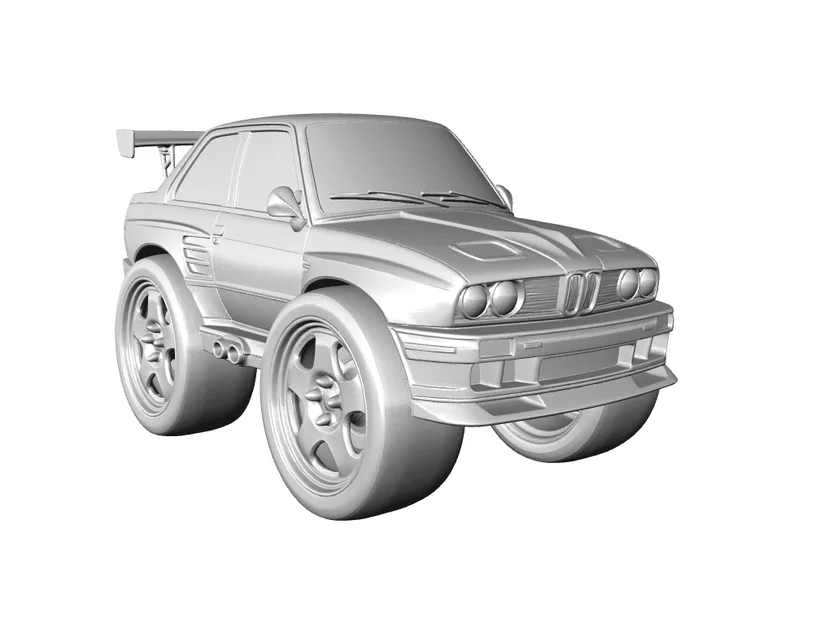 Mô hình xe BMW e30 M3 Caricature phong cách hoạt hình độc đáo - Image 2