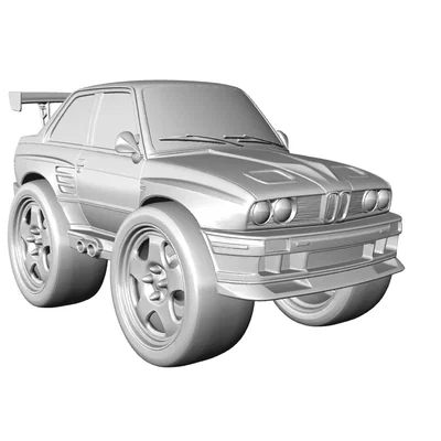 Mô hình xe BMW e30 M3 Caricature phong cách hoạt hình độc đáo